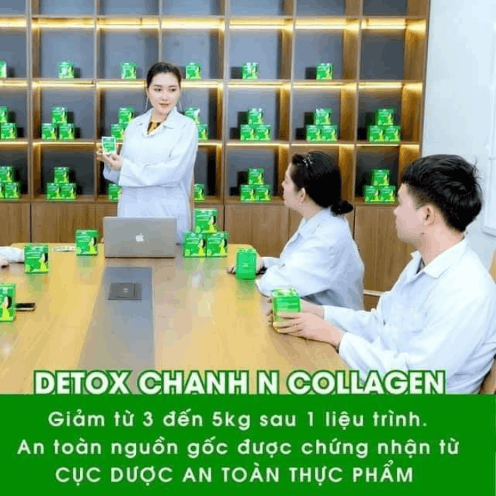 Trà chanh giảm cân Detox NCollagen