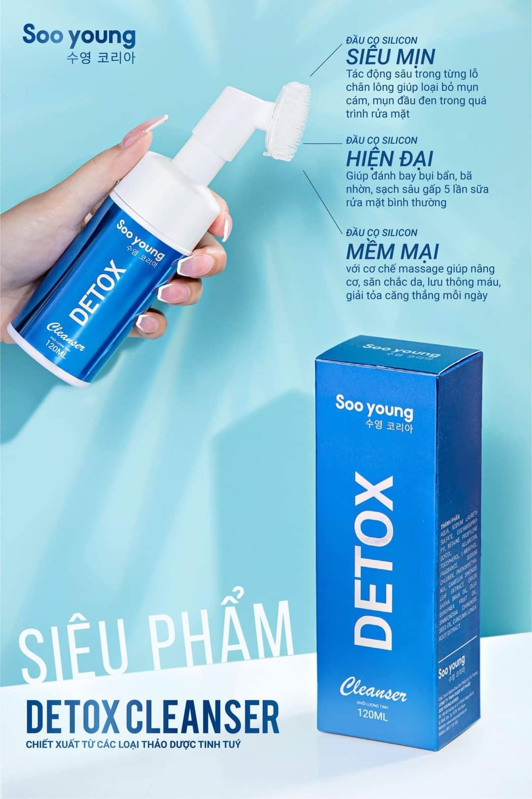 Sữa Rửa Mặt Detox Cleanser Soo Young - 8938532152114
