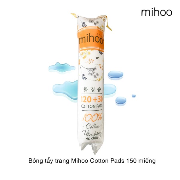 Bông tẩy trang Mihoo 150 miếng
