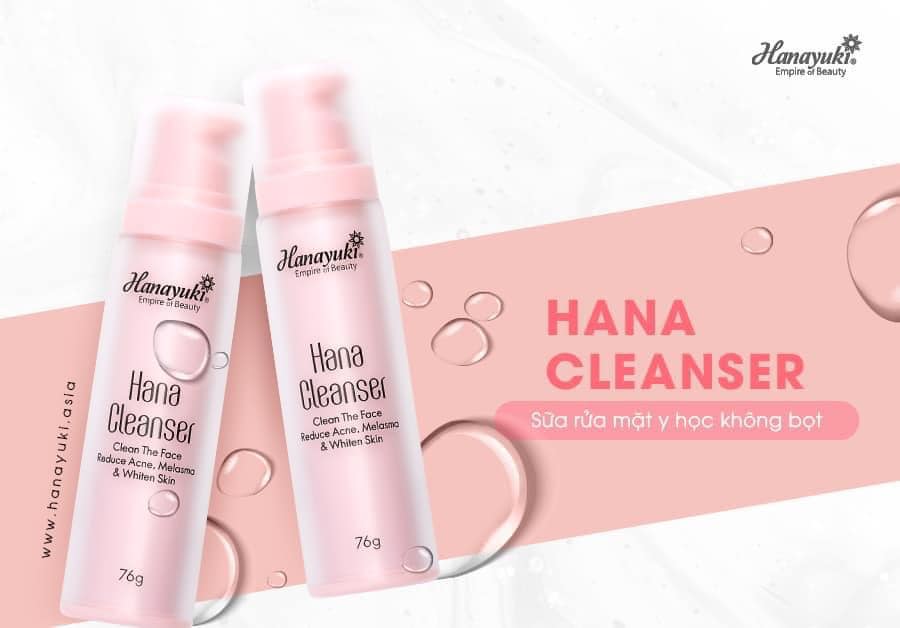 Sữa Rửa Mặt Hana Cleanser Mini Hanayuki - 8936205370094