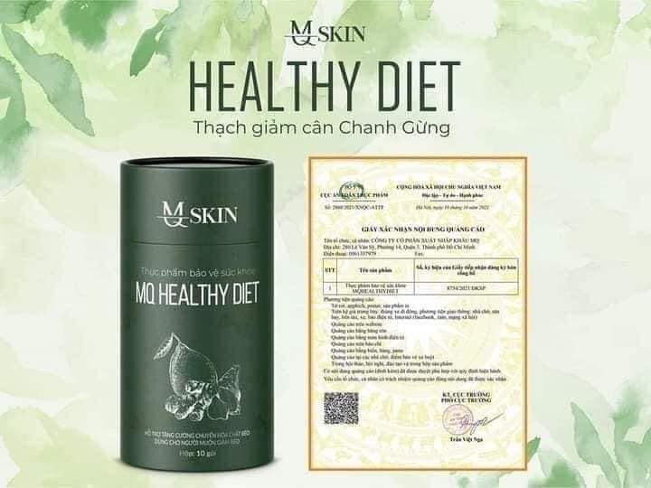 Thạch Giảm Cân Chanh Gừng MQ Skin Healthy Diet - 8936117150418