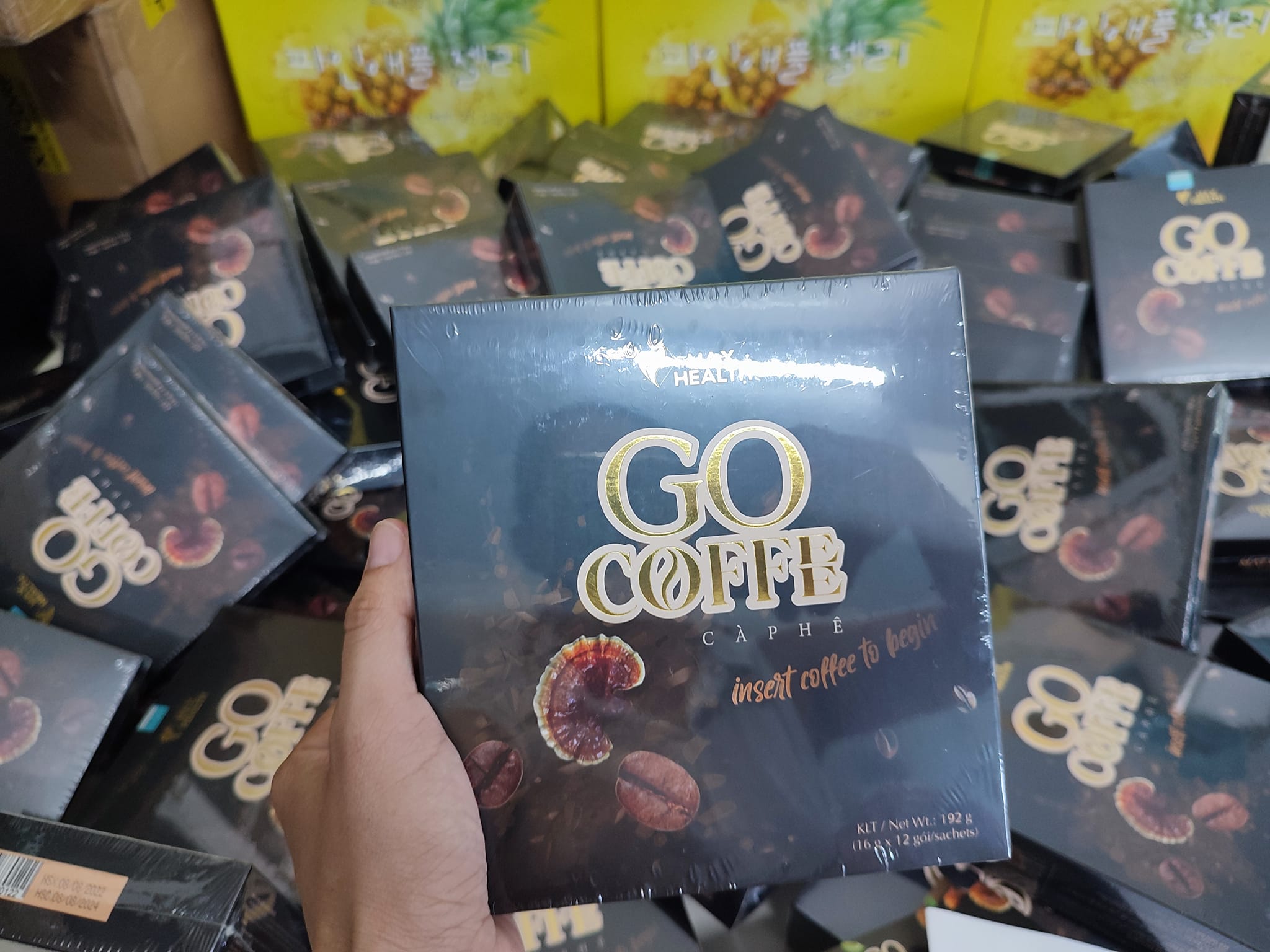 Cafe Giảm Cân Go Coffe Max Health Xóa Mã Hộp Lớn 12 Gói - 8936188880122