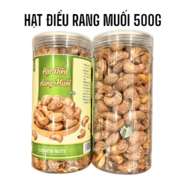 Hạt Điều Cồ A Rang Muối Nguyên Hạt Vỏ Lụa (Loại xuất khẩu) 500g - 8936208930066