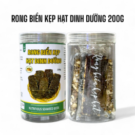 Rong Biển Kẹp Hạt Dinh Dưỡng Thơm Ngon 200g - RBKHDD