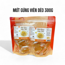 Mứt Gừng Viên Dẻo Túi Zip 300g - MGSDTZ