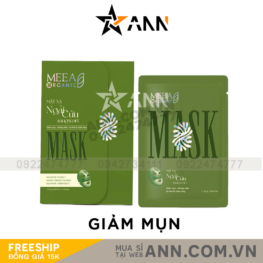 Mặt Nạ Thạch Collagen Meea Organic Màu Xanh Ngãi Cứu Mugwort Mask Hộp 5 Miếng - 8938534672443