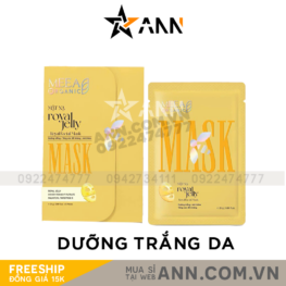 Mặt Nạ Thạch Collagen Meea Organic Màu Vàng Royal Jelly Mask Hộp 5 Miếng - MASKROYALJELLY