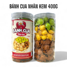 Bánh Cua Nhân Kem Mix 3 Vị Thơm Ngon 400g - 8936208935634