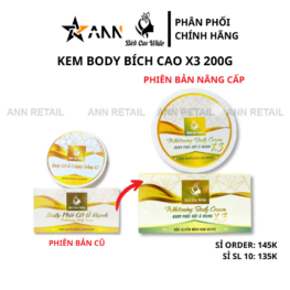 Kem Body Bích Cao White Phôi Cốt Ủ Mạnh X3 200g - Phiên Bản Nâng Cấp - 8936197120004