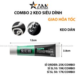 Combo 2 Chai Keo Dán Siêu Dính Nhanh Khô Chống Thấm Nước - KSD01