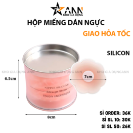 Hộp 5 Cặp Miếng Dán Ngực Siêu Dính Tái Sử Dụng Nhiều Lần Hộp 8x8x6.5cm - MDN01