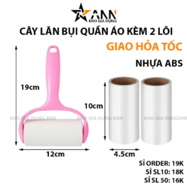 Cây Lăn Bụi Quần Áo Kèm 2 Lõi Lăn 9x12cm - CLB01