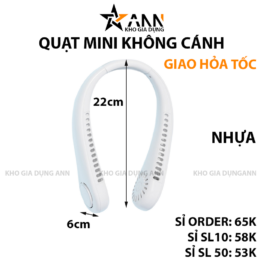 Quạt Mini Đeo Cổ Tiện Lợi 22x6cm - QDCMN01