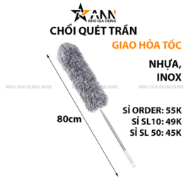 Chổi Quét Trần Nhà Quét Mạng Nhện Gấp Gọn 80cm - CQTN01