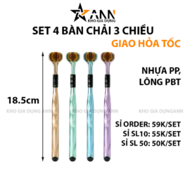 4 Bàn Chải Đánh Răng 3 Mặt Vệ Sinh Răng Miệng 18.5cm - BCDR3M01