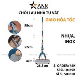 Cây Lau Nhà Tự Vắt 25.5x114cm - CLNTV02