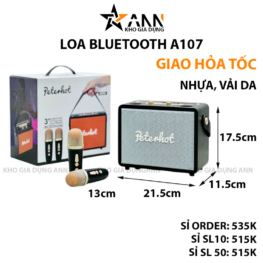 Loa Bluetooth Peterhot Kèm 2 Mic - LBLT01