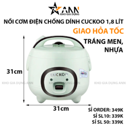 Nồi Cơm Điện Chống Dính Cuckoo 1,8L - NCDCK01