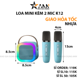 Loa Bluetooth Mini Kèm 2 Mic - LMNK2M01