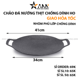 Chảo Đá Nướng Thịt Chống Dính - CDNCD01