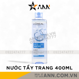 Nước Tẩy Trang Loreal Paris Xanh Nhạt Tươi Mát Micellar Water Refreshing 400ml - 6928820030226