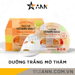 Mặt Nạ Banobagi Màu Cam Stem Cell Vitamin Mask Whitening Dark Spot Care Hộp 10 Miếng - 8809486365281