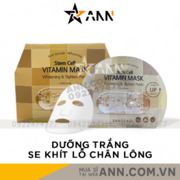 Mặt Nạ Banobagi Màu Vàng Stem Cell Vitamin Mask Whitening Tighten Pores Hộp 10 Miếng - 8809486365373