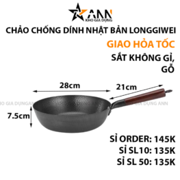 Chảo Chống Dính Nhật Bản Longziwei Size 28 - CCDNB01