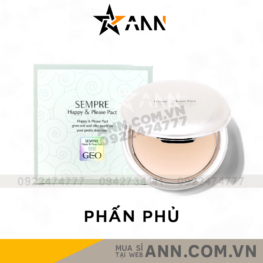 Phấn Phủ GEO Sempre Happy & Please Pact Hàn Quốc 22g (Tone 1) - 8802885129133