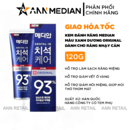 Kem Đánh Răng Median Màu Xanh Dương Dental IQ Tartar Toothpaste 93% Original 120g - 8806403146473