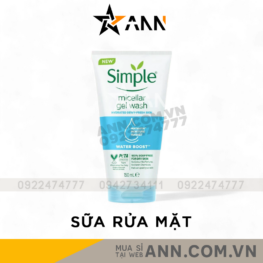 Sữa Rửa Mặt Simple Micellar Gel Wash Cho Da Dầu Mụn 150ml - 8710908710773