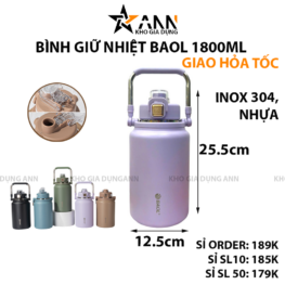 Bình Giữ Nhiệt Baol Có Quai Xách WY17 1800ml - BGNBALWY17