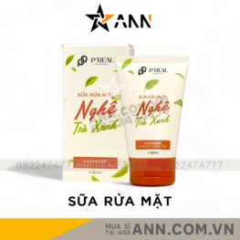 Sữa Rửa Mặt P'Real Sica White Nghệ Trà Xanh Turmeric Green Tea Cleanser 80ml - 8936226110327