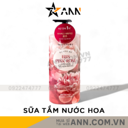 Sữa Tắm Nước Hoa On The Body Màu Hồng Iris Pink Rose 1100ml - 8801051299021