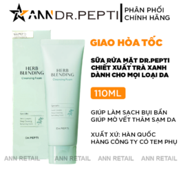 Sữa Rửa Mặt Dr.Pepti Hàn Quốc Herb Blending Chiết Xuất Trà Xanh 110ml - 8809563060818