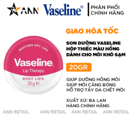 Son Dưỡng Vaseline Hộp Thiếc Màu Hồng Lip Therapy Rosy Lips 20g - 50064861