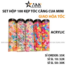 Kẹp Tóc Mini Cho Bé Gái - Set 100 Kẹp Càng Cua Mini - KTCCCB