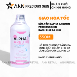 Sữa Tắm Trắng Da Alpha Arbutin 3Plus+ Precious Skin Collagen Bath Cream 350ml - 8858831008106