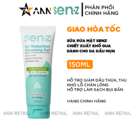 Sữa Rửa Mặt Senz Aqua Boost Cleansing Gel Chiết Xuất Khổ Qua 150ml - Sữa Rửa Mặt Cho Da Dầu Mụn - SRMSKQ