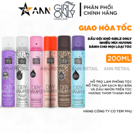 Dầu Gội Khô Girlz Only Anh Quốc 200ml Nhiều Mùi Hương - DGKGAQ