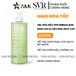 Gel Rửa Mặt SVR - Sữa Rửa Mặt SVR Dành Cho Da Dầu Mụn Nhạy Cảm 400ml - 3662361003402