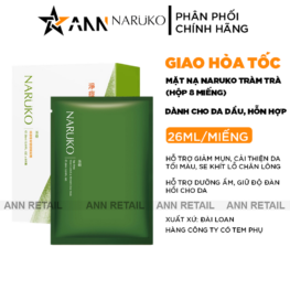 Mặt Nạ Naruko Tràm Trà - Dành Cho Da Dầu Và Hỗn Hợp - Hộp 8 Miếng/26ml - 4711542265098