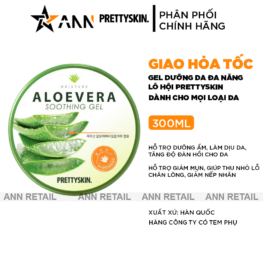 Gel Dưỡng Da Đa Năng Prettyskin Chiết Xuất Lô Hội Aloevera Soothing Gel 300ml - 8809733210029