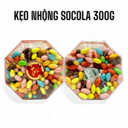 Hộp Kẹo Nhộng Socola Bát Giác 300G Hộp Tết - KNSHBG300