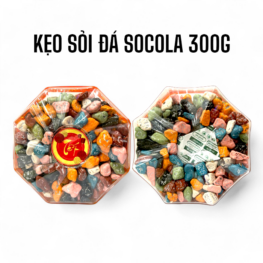 Hộp Kẹo Sỏi Đá Socola Bát Giác 300G Hộp Tết - KSDSHBG300