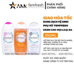 Dung Dịch Vệ Sinh Phụ Nữ Femfresh 250ml (Che Tên) - DDVCPNF