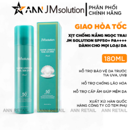 Xịt Chống Nắng JMSolution Marine Luminous Pearl Sun Spray SPF50+ PA++++180ml - 8809505541924