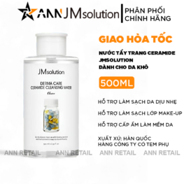 Nước Tẩy Trang JMSolution Ceramide Cleansing Water Dành Cho Da Khô 500ml - 8809505545113