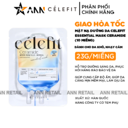 Mặt Nạ Celefit Mask Ceramide Màu Cam Hỗ Trợ Cấp Ẩm Da Hộp 10 Miếng - 8809497562532