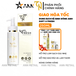 Dung Dịch Vệ Sinh TN Đông Anh Soft & Fresh 120ml - Tặng 1 Xịt Thơm Body + 1 Nước Hoa Vùng Kín - DDVSTN